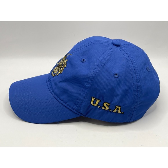 NWOT Mar-a-Lago Club 2017 Adams Adj. Golf Hat Cap Cotton Crest Donald Trump Blue - Picture 3 of 9
